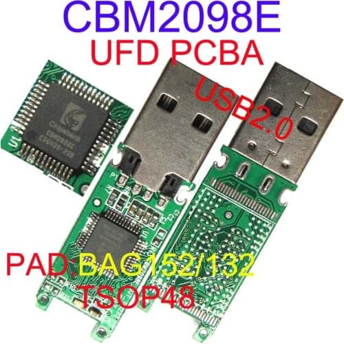 CBM2098E UFD PCBA ,USB FLASH DRIVE PCBA, USB2.0 TSOP48 & BGA152/132 PADS, pendrive controller ,DIY USB2.0 UFD KITS