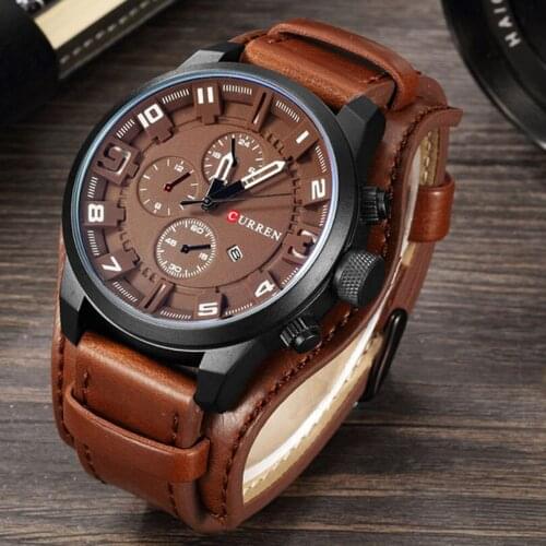 CURREN 8225 Watches Men Watch Luxury Brand Analog Men Military Watch Reloj Hombre Whatch Men Quartz Curren Male Sports Watches