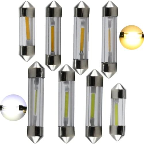 COB led festoon 31mm 36mm 39mm 42mm auto car Interior Dome Reading Luggage Light canbus C3W C5W C10W 6v 12v 24v truck Read lamp