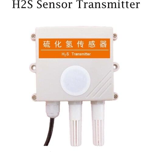 Hydrogen Sulfide Sensor H2S Toilet Garbage Station Odor Monitoring 4-20mA Analog RS485 with Temperature and Humidity
