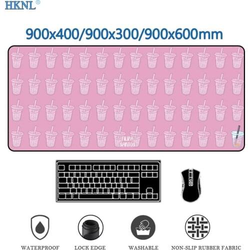 Gaming Mouse Pad Kawaii Pink Mouse Mat Cute Computer Accessories Mause Pad Gamer Girl Desk Pad Deskmat Mausepad Table Pads 90x40