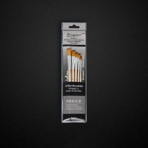 New watercolor gouache brush nylon hair 5 sticks art painting pen set factory wholesale