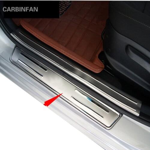 Car-styling Stainless steel scuff plate door sill Trim car accessories welcome pedals For KIA K3 2013-2016 Car styling C69