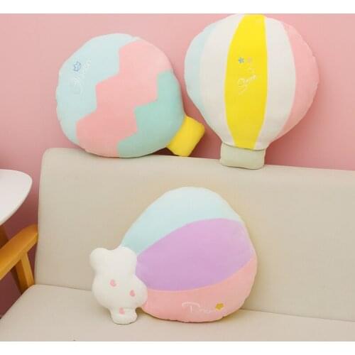 48CM New Plush Hot Air Balloon Soft Stuffed Children Toys Home Decor Plushie Hot Air Balloon For Kids Gifts