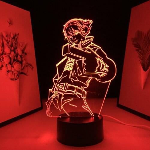 League of Legends Game Characters Ezreal 3D LED Lamp Home Room Desk Decoration Lamp for Kids Children Birthday Gifts 7 Colors