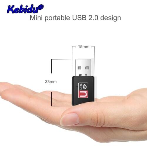 Kebidu Mini USB 2.0 150Mbps Portable Mini Network LAN Card WiFi Wireless Adapter Receiver 802.11n/b/g For Macbook Win Xp/7/8
