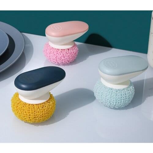 Short Handle Dishwashing Brush Wash Dishes Cleaning For Does not hurt the pot Household Washing Dishwashing ball kitchen Tools