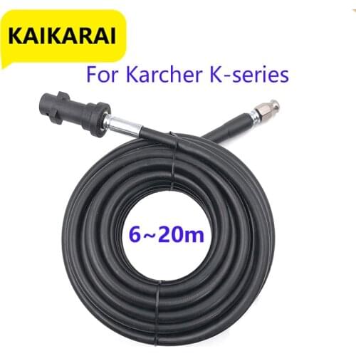 6m 10m 15m 20 meters Quick Connect Sewer Drain Water Cleaning Hose for Karcher K2 K3 K4 K5 K6 K7 High Pressure Washer