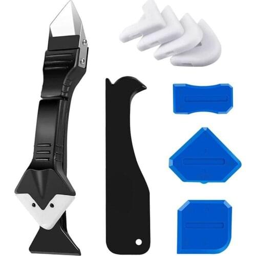 10pcs Sealant Remover Finishing Caulking Tools Silicone Glass Cement Scraper Floor Cleaning Tile Dirt Tool Spatula Glue Shovel