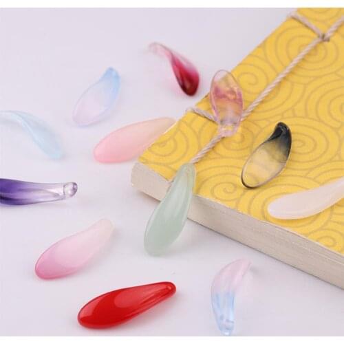 9x26mm High Quality 10Pcs/Lot Glass Beads Crafts For DIY Crystal Pendant Earings Necklace Charms Jewelry Making Accessories