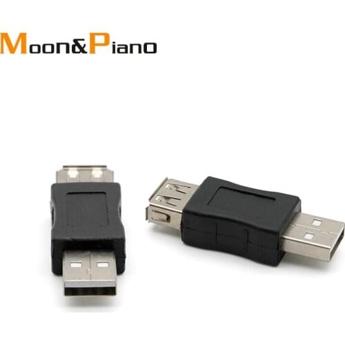 USB to USB Male to Female Extension Cable USB2.0 Adapter Converter Black Connector for Computer Laptop Camera Card Reader