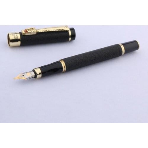 High Quality Brand HERO matte black PEN with Golden Chinease Dragon gift fountain Pen Stationery Office School Supplies