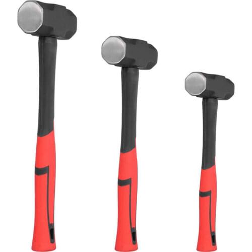 High Carbon Steel Hammer Professional Heavy Duty Hammer Anti Corrosion Double Face Sledge Hammer 2/3/4 LB