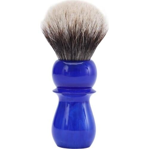 Yaqi 24mm Arctic Sky Deep Blue Handle Two Band Badger Hair Shaving Brush Brush Barber