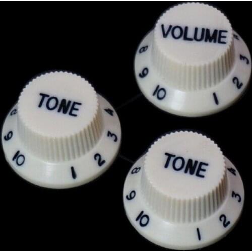 1 Volume knob 2 Tone knobs Golden Brown Detail for Electric Guitar Accessory