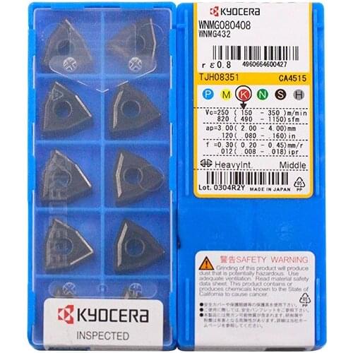 10pcs carbide inserts WNMG080408 CA4515 WNMG080404 free shipping