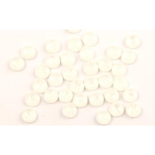 100Pcs Mixed White Round Glitter Resin Decoration Crafts Flatback Cabochon Embellishments For Scrapbooking Diy Accessories