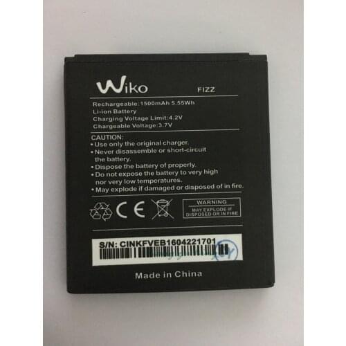 1500mAh New Battery For WIKO FIZZ Phone Rechargeable Li-ion Lithium Polymer Batteries