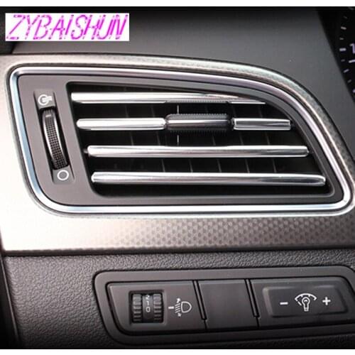 3 m U Style DIY Cabin Air Conditioner Exit Ventilation Grill Chrome Decoration Strip for Kia Rio Hyundai ix35 iX45 iX25