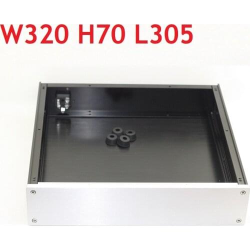 Tube Amplifier Chassis W320 H70 L305 Aluminum Chassis Amplifier Case Class A Preamp Enclosure DAC Box 3207 DIY Amplifier Housing