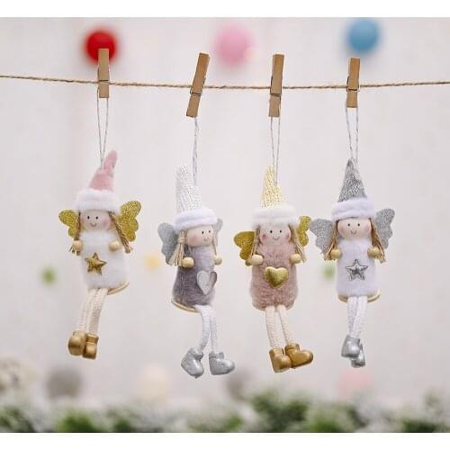 Angel Doll Christmas Ornaments Merry Christmas Decorations for Home Garland Christmas Tree Decor Navidad Xmas 2020 New Year 2021