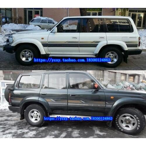 Car stickers FOR Toyota Land Cruiser FJ80 color bar 4500 body waist line color bar LC80 body exterior decorative decal