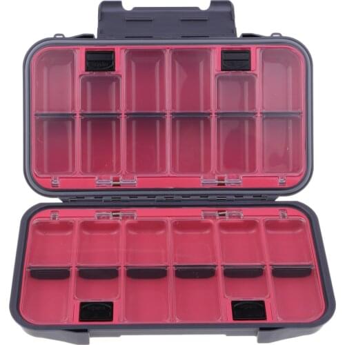 Large Fishing Tackle Case Lure Hook Bag Storage 24 Compartments Adjustable Dividers Fishing Tackle Boxes for Fishing Lovers