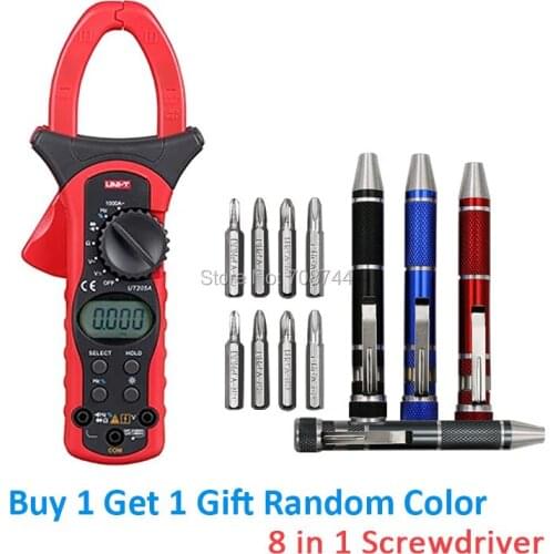 UNI-T UT205A Auto Range LCD Backlight 1000A Digital Clamp Meters w/ Frequency & Duty Cycle Test