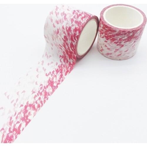 NEW 10pcs/Lot Decorative Beautiful Cute Pink Petal Rain Washi Tapes DIY Bullet Journal Adhesive Masking Tape Stationery