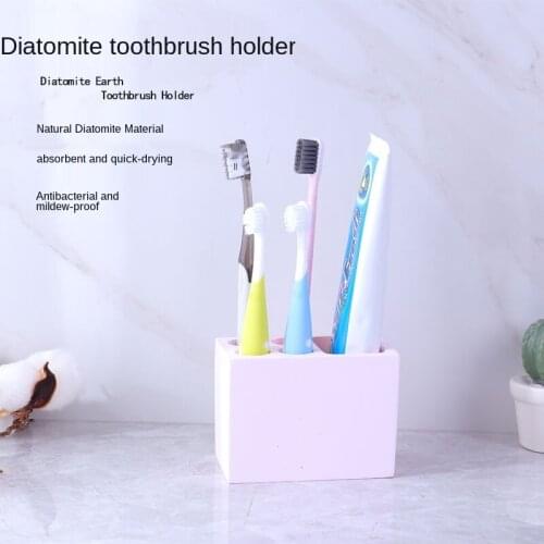 Diatomaceous Earth toothbrush holder easy to dry anti-mildew electric toothbrush holder creative sanitary ware