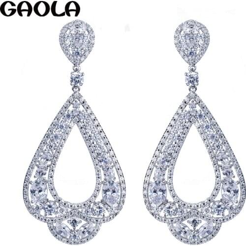 Серьги с камнями GAOLA China At AliExpress