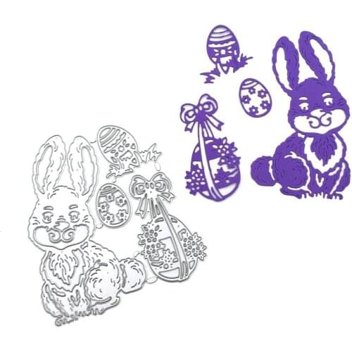 Julyarts Rabbit Easter New Cutting Dies Mold Stencil Die Cuts Scrapbooking Photo Album Card Paper Embossing Craft DIY