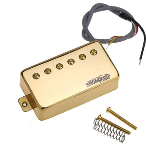 Wilkinson Classic Tone Ceramic PAF Style Humbucker Neck Pickup for Les Paul Style Electric Guitar, Gold