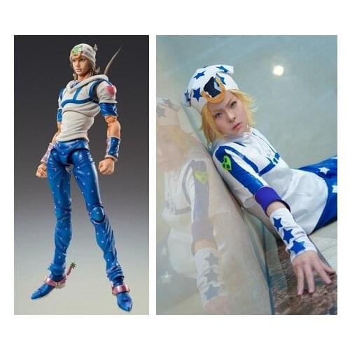 JoJos Bizarre Adventure Johnny Joestar Cosplay Costume Custom Made Any Size Halloween Costumes for Adult