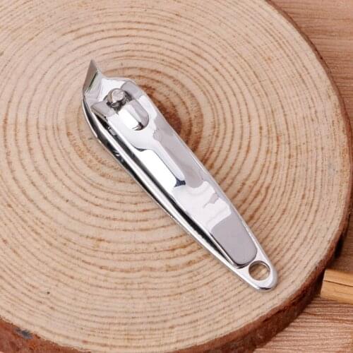 Y1UF Stainless Steel Finger Toe Nail Trimmer Clippers Manicure Oblique Nail Scissors