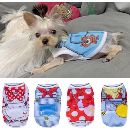 Summer Pet Dog Clothes Soft Dog Vest Shirt for Small Dogs French Bulldog Pug Shirts Puppy Cat Clothing Pets Outfits Dog Products