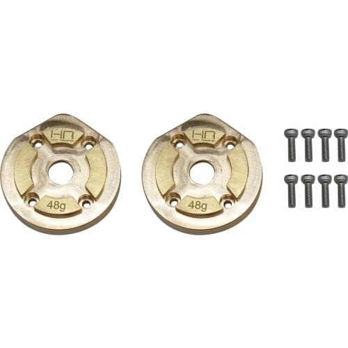 Hot Racing heavy brass outer portal drive housings Cover for front (typical application) or rear of Axial Capra1.9 SCX10III