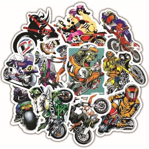 10/30/50 PCS Motorcycle Graffiti Car Anti-hand Account Decoration Mobile Phone Laptop Skateboard Sticker Wholesale