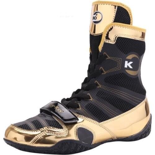 2021 New Comfortable Wrestling Shoes for Men Anti Slip Big Size 38-45 Athletic Flighting Boxing Sneakers Men Sport Shoes