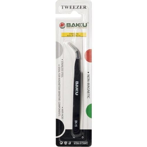 BAKU BK-15ESD CURVE END TWEEZERS