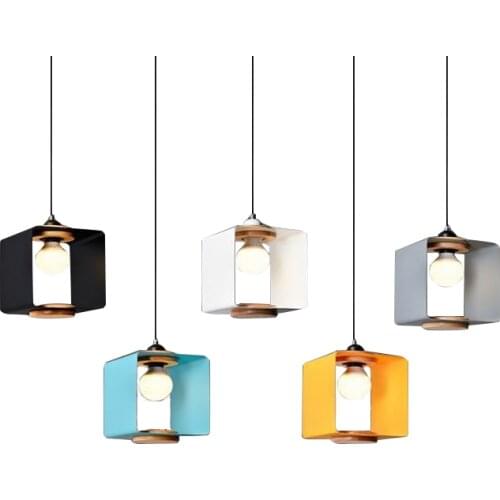 Macaron Pendant Lamp Suspension Luminaire Hanglamp Dining Room Light Modern Led Light Fixtures Nordic Loft Industrial Home Decor