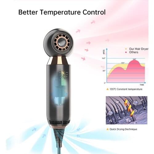 Portable Mini Hair Dryer For Travelling And Home With Nozzle