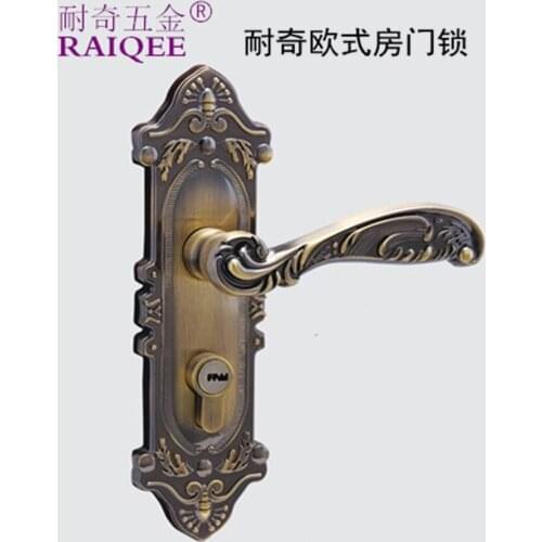 Factory outlets] odd-resistant locks Handle mortise lock interior room door room lock key European-section copper conductors and