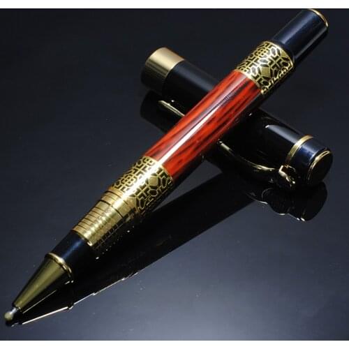 High Quality Luxury Metal Ballpoint Pen Sculpture Pattern Roller Pen Office School Stationary Pen