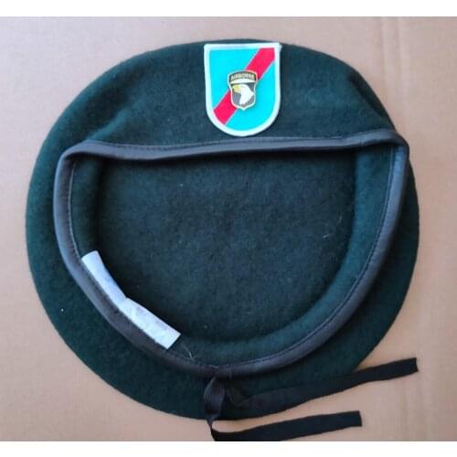 Tomwang2012 United States US Army 20th Special Forces Group Wool Green Beret 101ST AIRBORNE DIVISION EAGLE INSIGNIA Military Hat