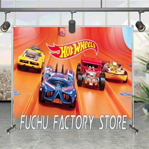 Photo Backdrop Hot Wheels Beautiful Colorful Toy Cars Party Personalized DIY Custom Photo Studio Props Background Vinyl