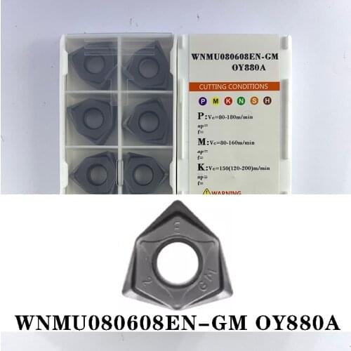 BEYOND 10pcs WNMU WNMU080608EN GM OY880A WNMU080608 High Quality Carbide Insert Processing Stainless Steel And Steel