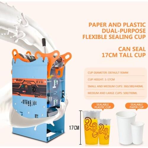 Bubble Tea Machine For Pearl Soybean Milk Tea By Hand Press Cup Sealer For Coffee/Bubble Tea Sealing Machine
