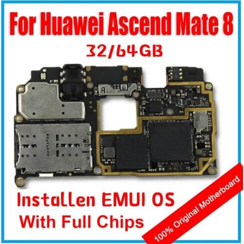 100% Unlocked Logic Board For HUAWEI Ascend Mate 8 Motherboard With Chips,For HUAWEI Ascend Mate 8 Mainboard With Android System