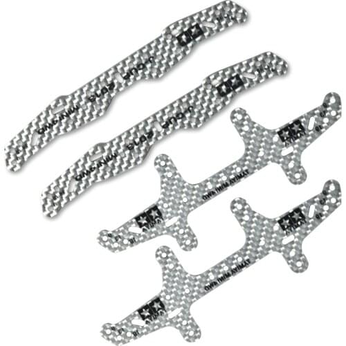 3.0mm For DIY Tamiya Mini 4WD Racing Car Model Carbon Fiber Rear Multi Roller Setting Stay 95260 94954 J-CUP 2013 Rear Plate